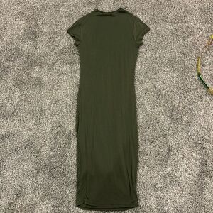 Vibe Olive Green Midi Dress